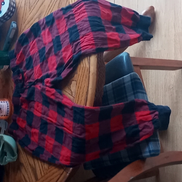 Old navy buffalo plaid cuffed flannel joggers sweatpants pajamas pjs - Picture 4 of 6